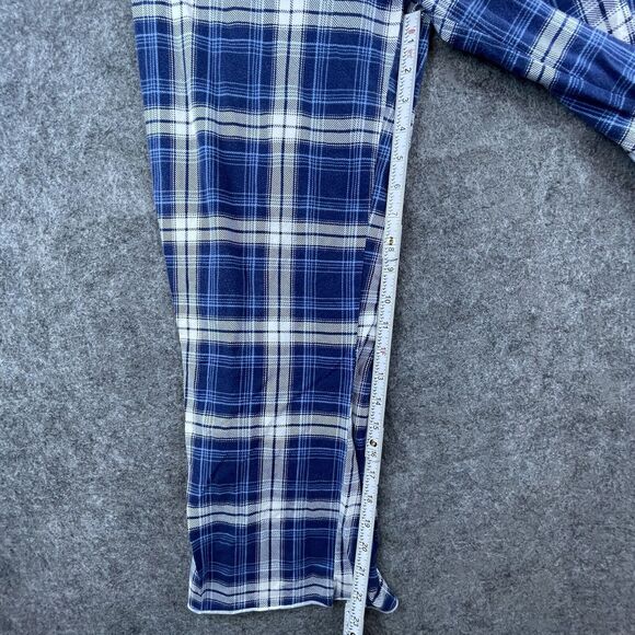 Psycho Bunny Lounge Pants Mens Small Blue Flannel Pajama Sleepwear Stretch - Picture 7 of 7